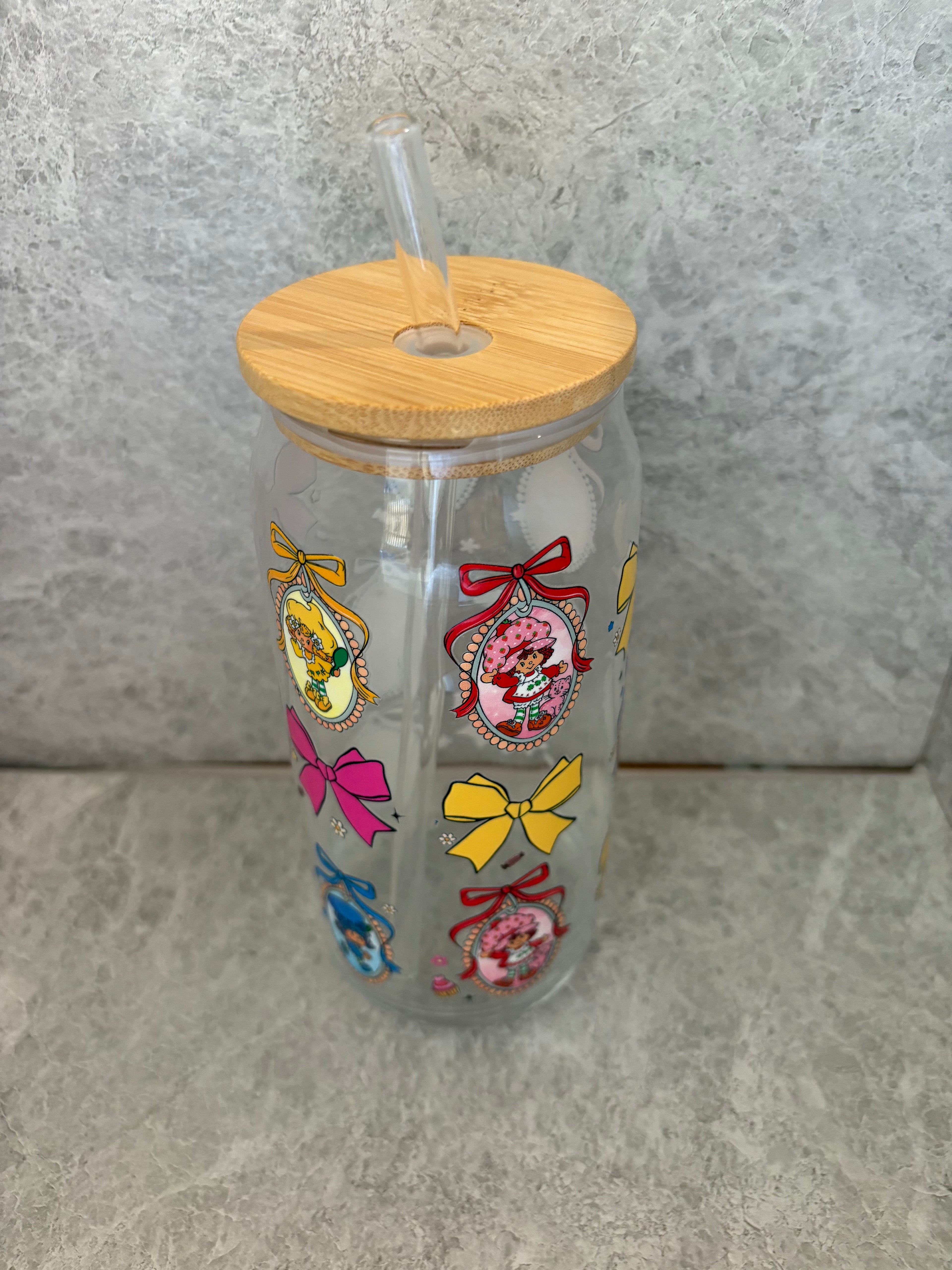 Strawberry Shortcake Coffee Glass