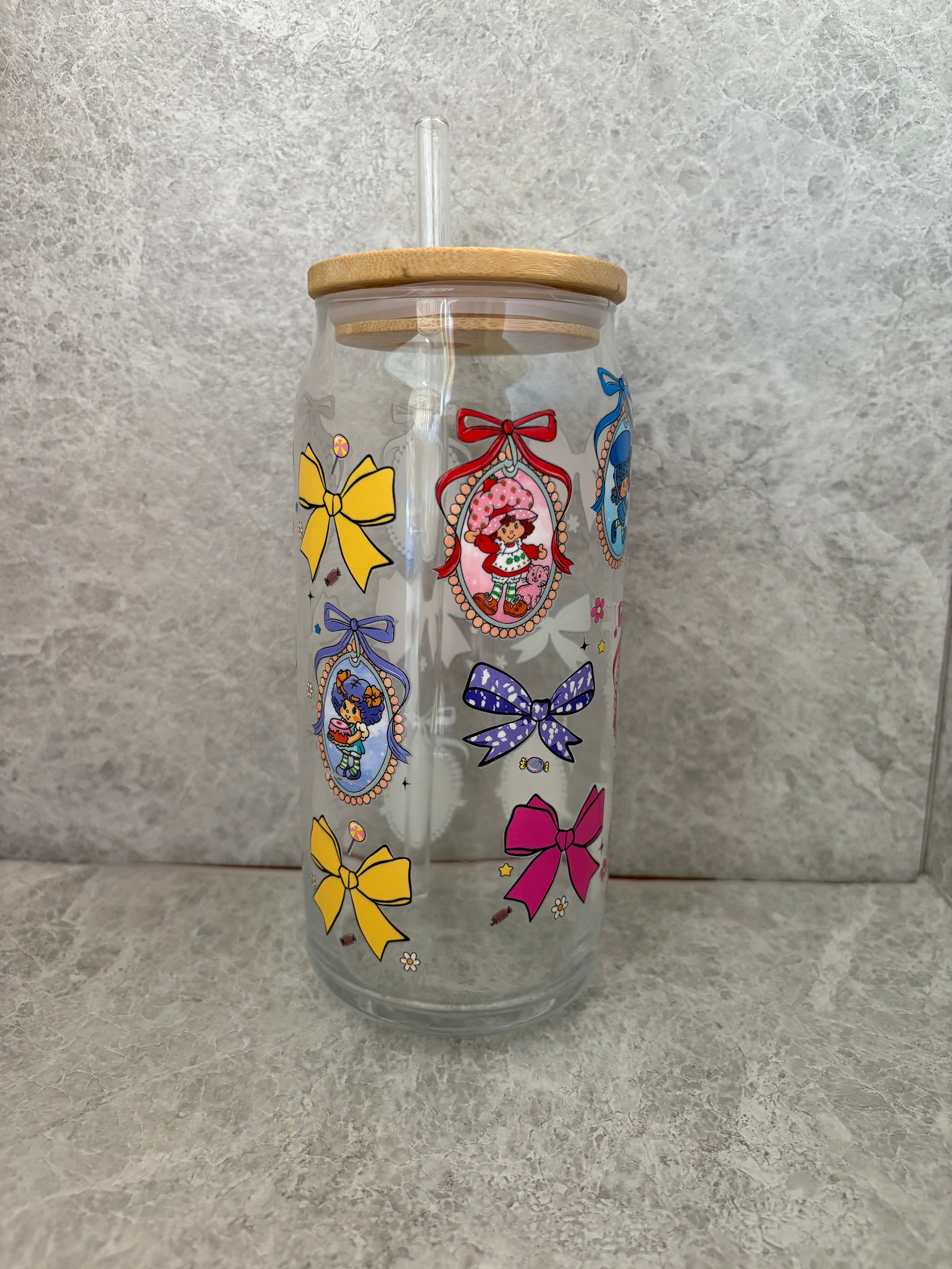 Strawberry Shortcake Coffee Glass